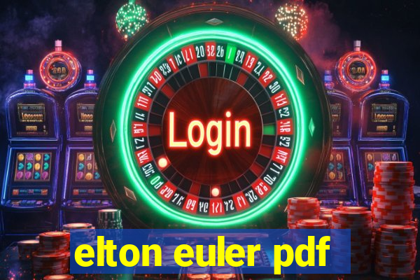 elton euler pdf