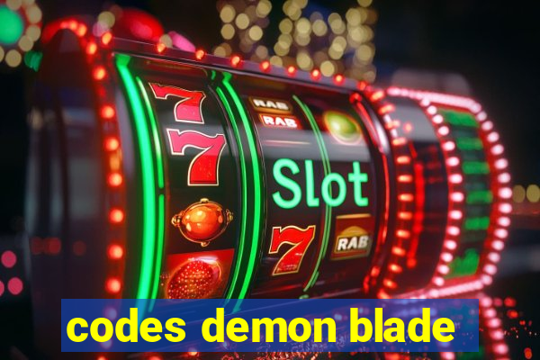 codes demon blade