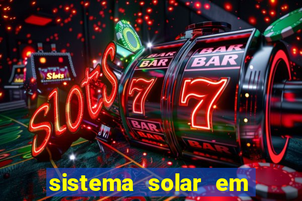 sistema solar em tempo real