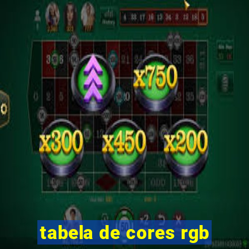 tabela de cores rgb