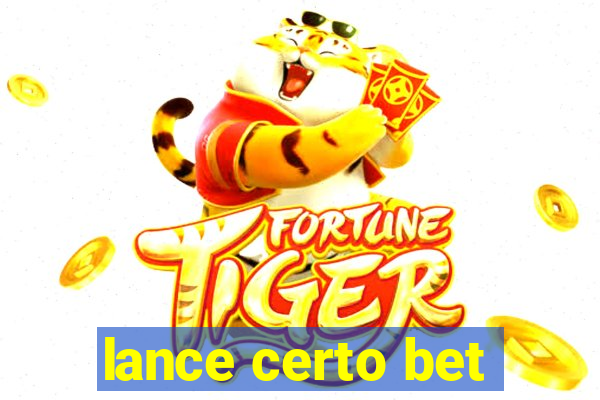 lance certo bet