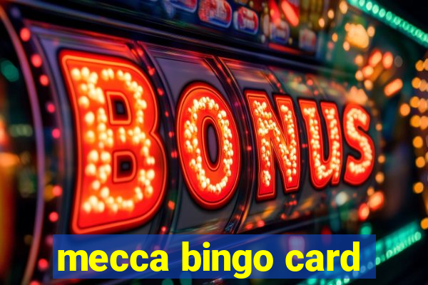 mecca bingo card