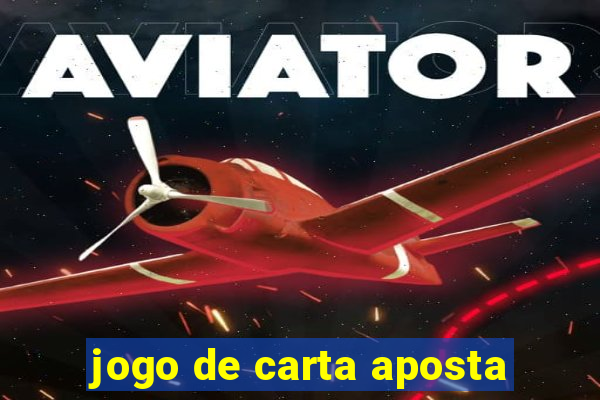 jogo de carta aposta