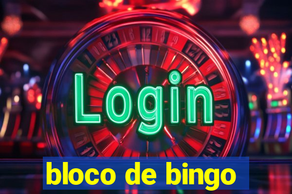 bloco de bingo