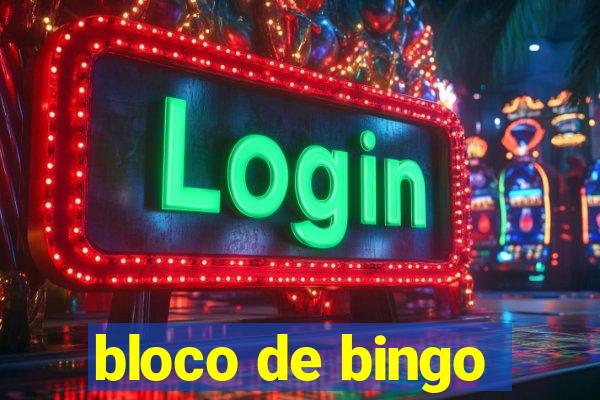 bloco de bingo