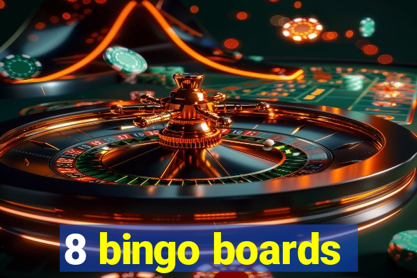 8 bingo boards