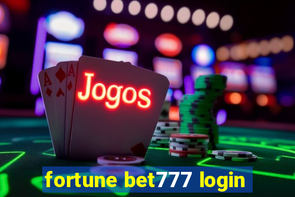 fortune bet777 login