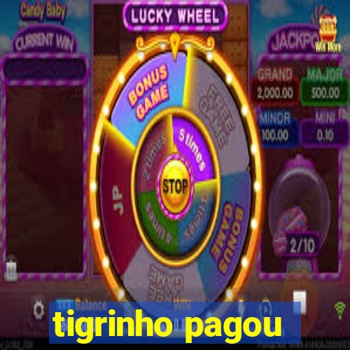 tigrinho pagou