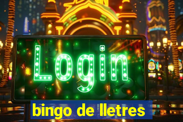 bingo de lletres