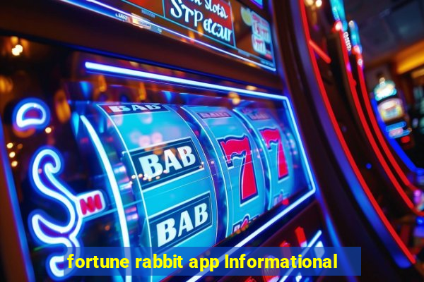 fortune rabbit app Informational