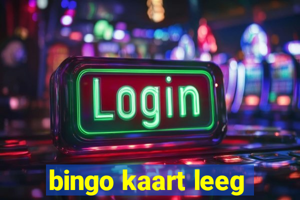 bingo kaart leeg