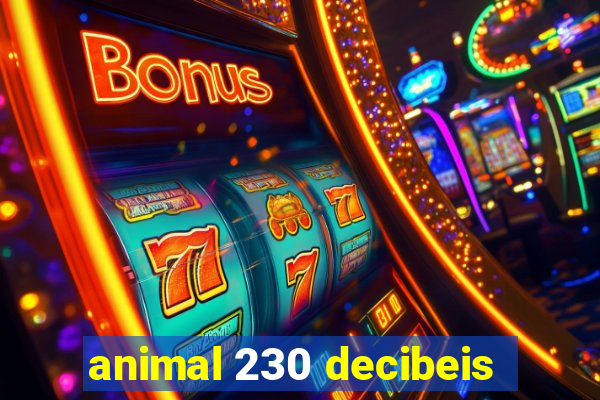 animal 230 decibeis