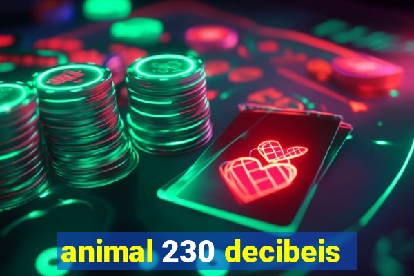 animal 230 decibeis