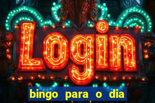 bingo para o dia do estudante