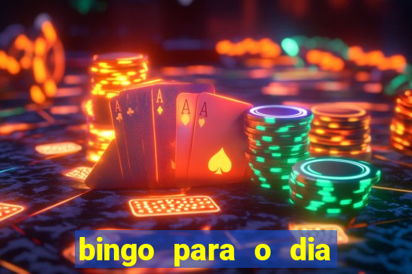 bingo para o dia do estudante