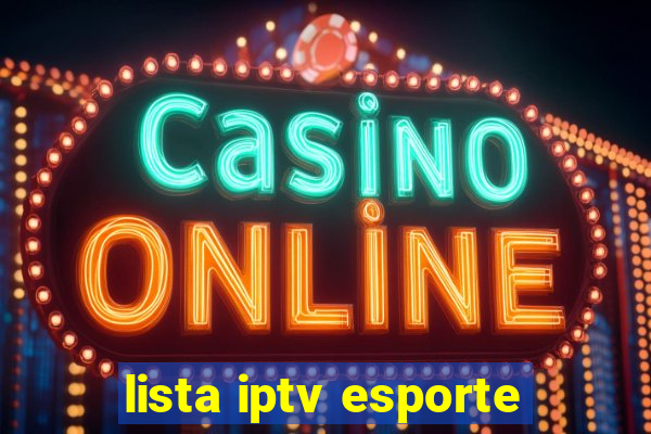 lista iptv esporte