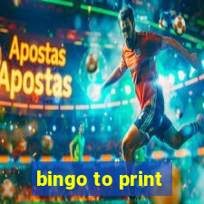 bingo to print