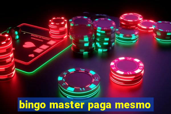 bingo master paga mesmo