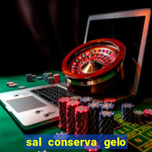 sal conserva gelo mais tempo