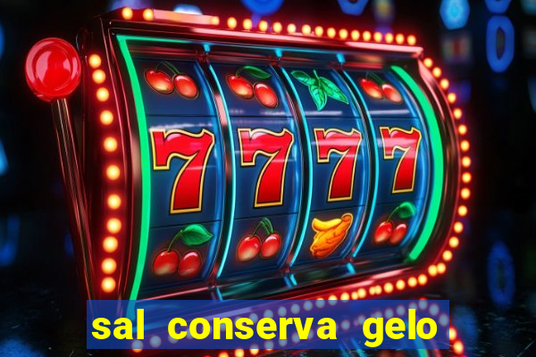 sal conserva gelo mais tempo