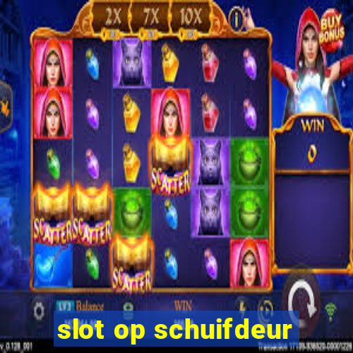 slot op schuifdeur