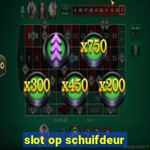 slot op schuifdeur