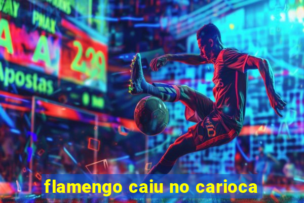 flamengo caiu no carioca