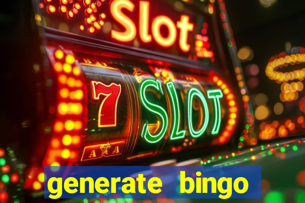 generate bingo cards with pictures