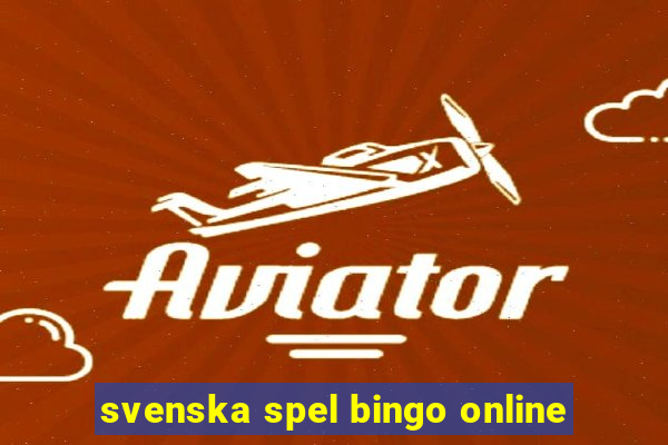 svenska spel bingo online