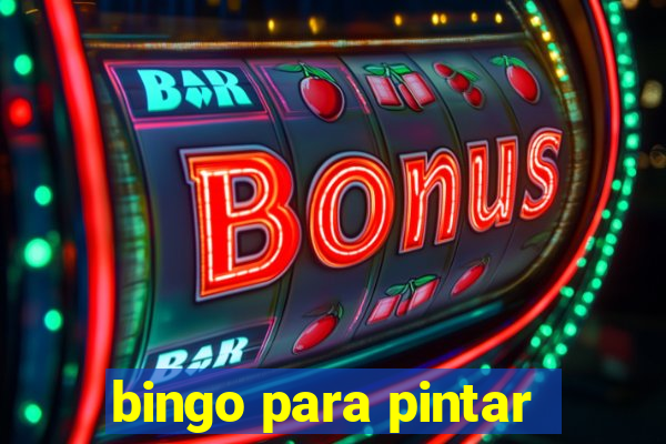 bingo para pintar