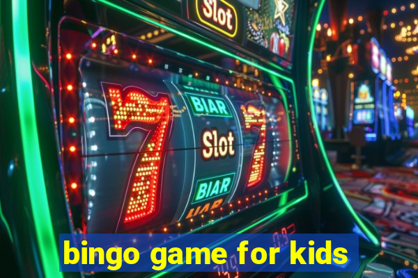 bingo game for kids