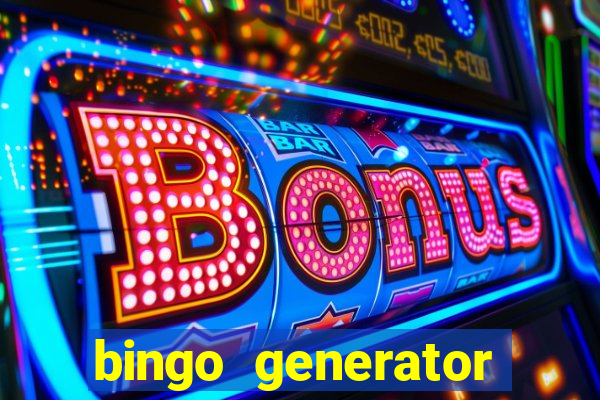 bingo generator with images