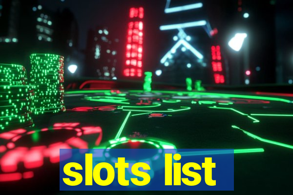 slots list