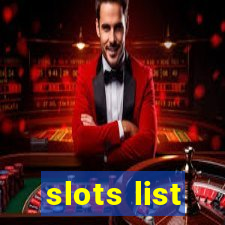 slots list