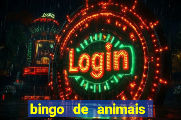 bingo de animais para educa??o infantil