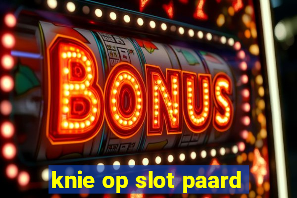 knie op slot paard