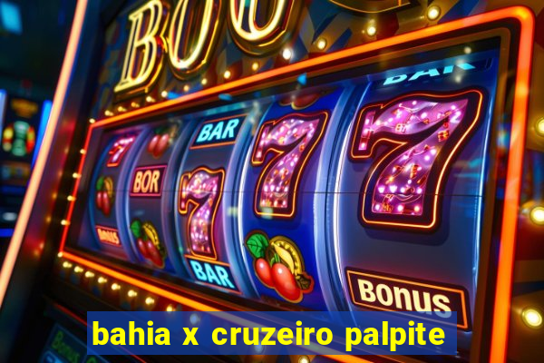 bahia x cruzeiro palpite