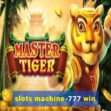 slots machine-777 win