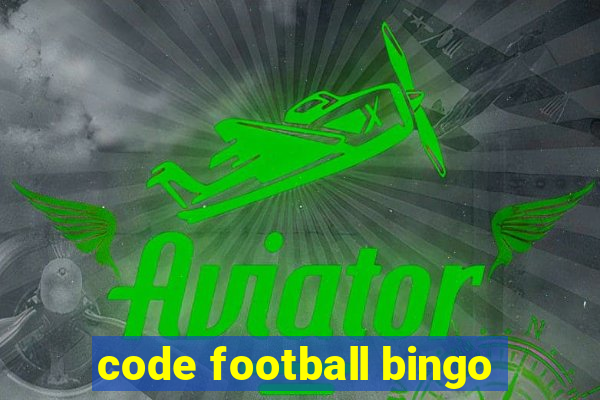 code football bingo