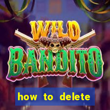 how to delete account in bingo plus