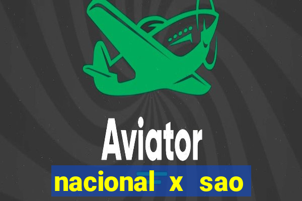 nacional x sao paulo palpites