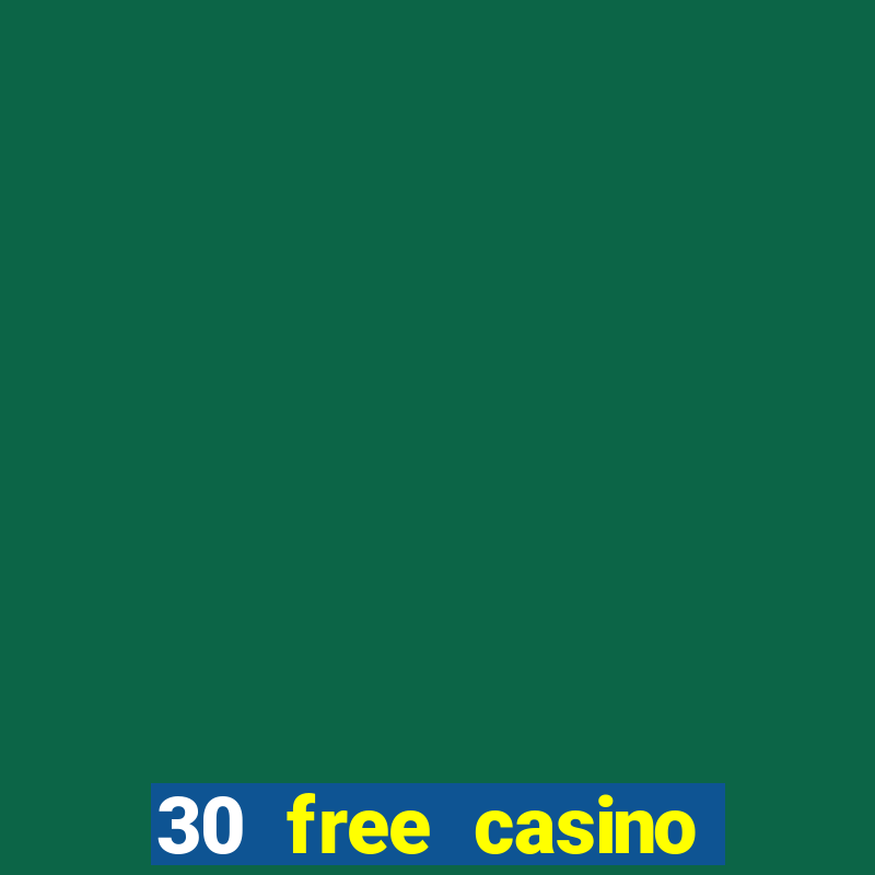 30 free casino bonus no deposit