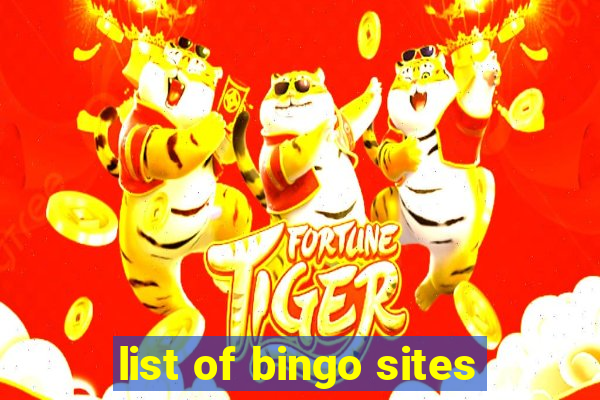 list of bingo sites