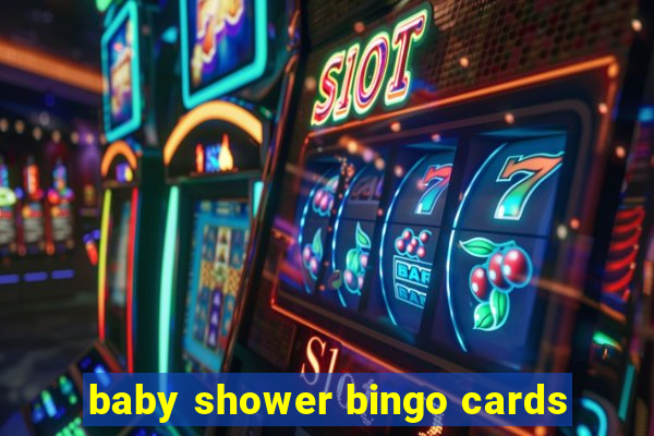 baby shower bingo cards