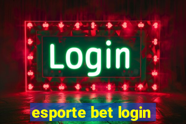 esporte bet login