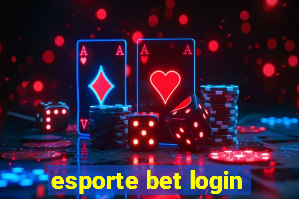 esporte bet login