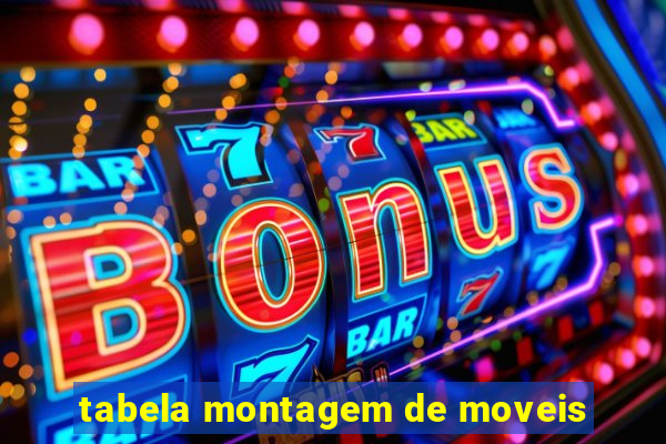 tabela montagem de moveis