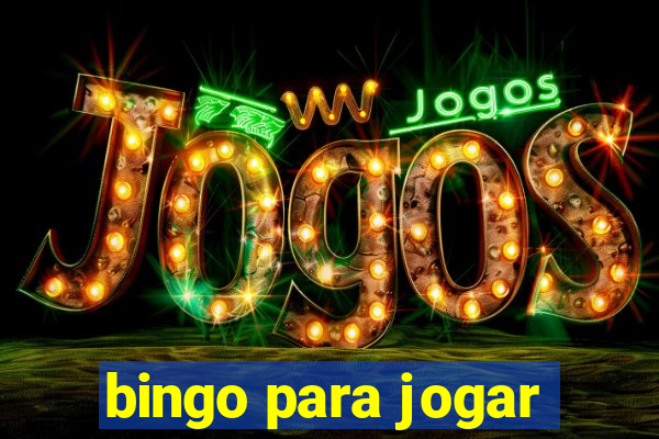 bingo para jogar