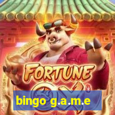 bingo g.a.m.e