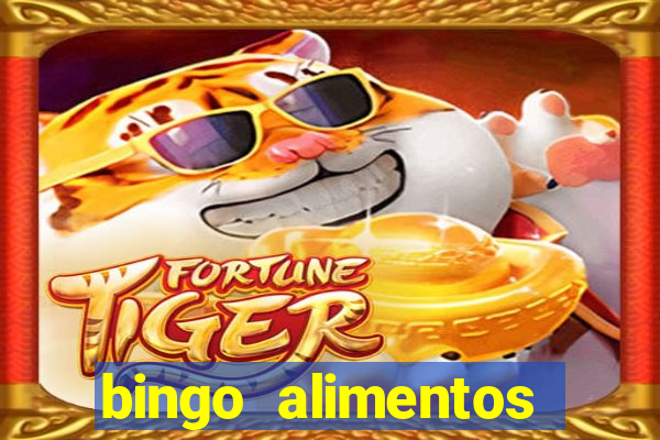 bingo alimentos para imprimir